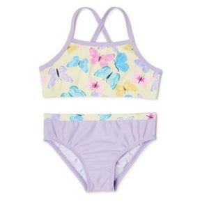 Wonder Nation Baby 18 months Girls Butterfly Bikini 2 Piece Set